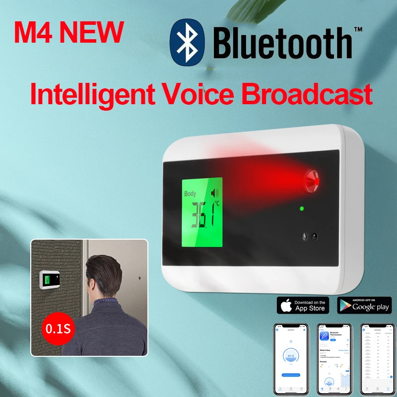 Цифровой инфракрасный термометр M4 Бесконтактный лазерный с поддержкой Bluetooth