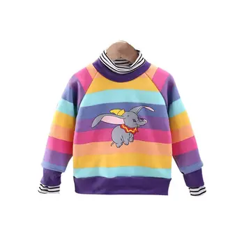 

Baby Girls Warm Hoodies Clothes Boys Winter Rainbow Sweatershirt Kids Thick Cartoon Sweaters Children Casual Top 1 2 3 4 5 Years