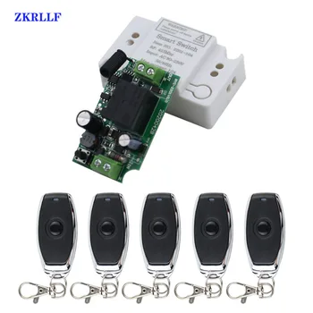 

433MHz AC 220V 10A 1CH Universal Remote Control Switch Rf Relay Receiver and EV1527 Transmitter Control for Wireless Opener