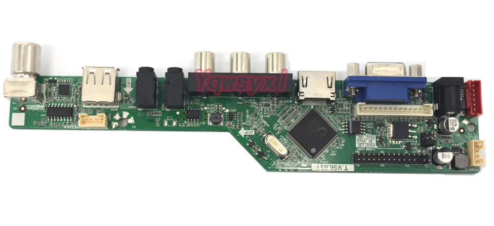 Kit para B140xw01 tv + Hdmi Vga + av Yqwsyxl Lcd Led Tela Controlador Placa Motorista v8 B140xw01 vb Usb - Imagem 2