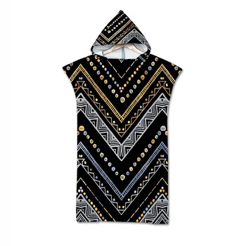 

Black Stripe Cape Hooded Bath Towel for Adults Quick-Dry Robe Poncho for Swimming Beach Surf Man Lady Yellow Bathrobe Beachwear