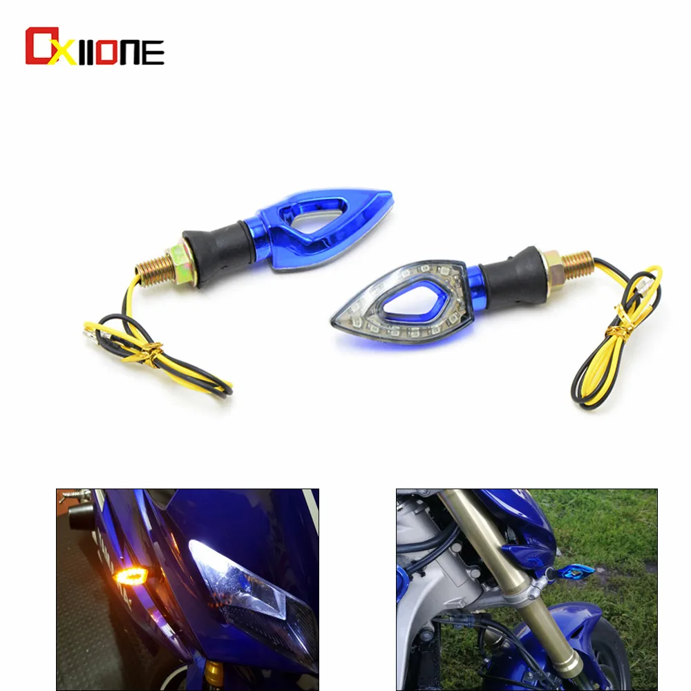 

2pcs/1pair Universal 12V LED MotorcycleTurn Signal Indicators Light Lamp For Honda CB500X RC51 CB300F 599 ST1300A /ABS GL1800