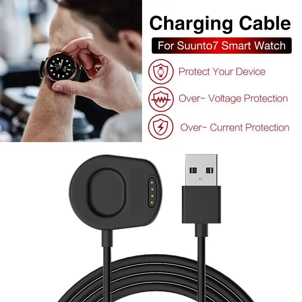 New USB Charger Cradle For Suunto 7 Charging Cable For Suunto7 Smart Watch Accessories Wireless Replacement Charger Dock Adapter