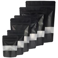 Reclosable Zip Lock Bags Kitchen Organizer Bags Stand Up Biscuits Pouches Eco Aluminum Foil Mylar Plastic Bags With Clear Window 1