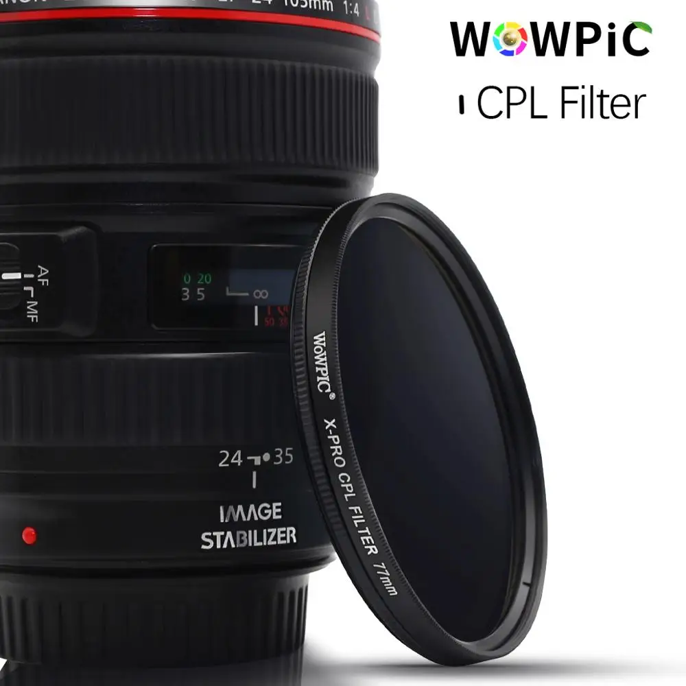 WOWPIC 95 мм X-PRO CPL фильтр PL-CIR поляризационный многослойный для DLSR объектив Nikon Canon Pentax