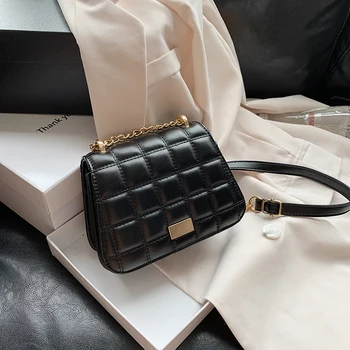 

Mini PU Leather Crossbody Bags For Women 2020 Elegant Chain Shoulder Handbags Female Travel Cross Body New Fashion Handbag Purse
