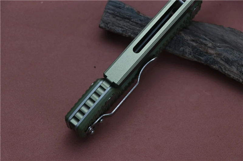 Складной нож с откидной крышкой AD15 D2 лезвие из алюминия+ G10 Ручка для кемпинга многофункциональные охотничьи инструменты для повседневного использования