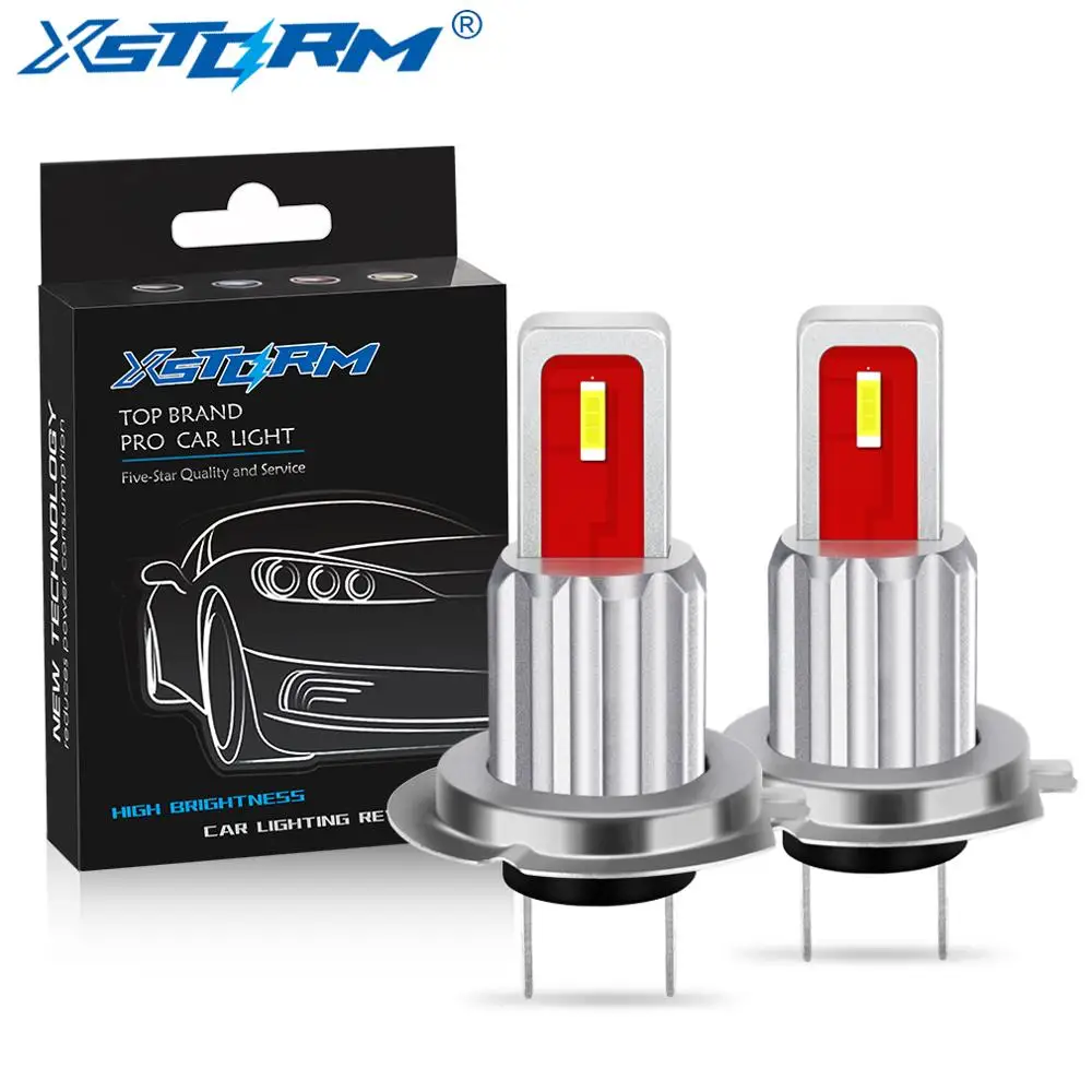 2 шт. H7 светодиодный лампы H8 H11 9005 HB3 9006 HB4 CSP 1800LM Противотуманные фары дневные