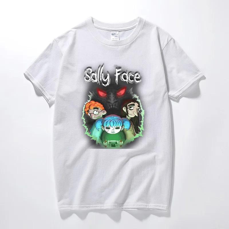 Sally Face игровая футболка унисекс Camisetas модная летняя уличная футболка из хлопка премиум класса с коротким рукавом
