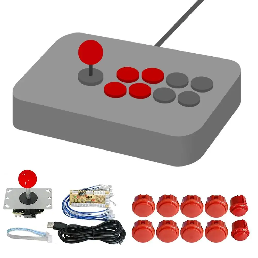 Pro Zero Delay Arcade Game Controller USB Joystick Kit Set for MAME 