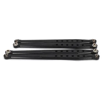 

for AXIAL SCX10 Wrangler RTR Aluminum Rear Lower & Upper Links Parts Length 122mm & 130mm AX80043 1/10 Rock Crawler 4WD,Black