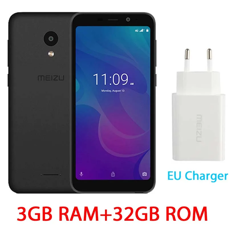 Global 3G 32G Black Meizu C9 Pro M9C смартфон с четырехъядерным процессором, 3 ГБ, 32 ГБ, 5,45 дюйма, полный экран, 3000 МП камера, мАч, мобильный телефон - Цвет: Global 3G 32G Black