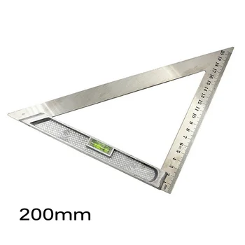 

Woodworking Ruler Squares Silver Portable Stainless Steel Double-sided