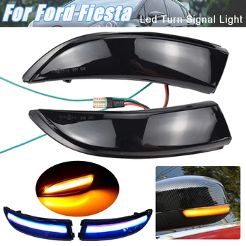 

Blue LED Dynamic Turn Signal Flashing Light For Ford Fiesta 2008-2017 B-Max 2008-2017 Side Rear-View Mirror Indicator Blinker