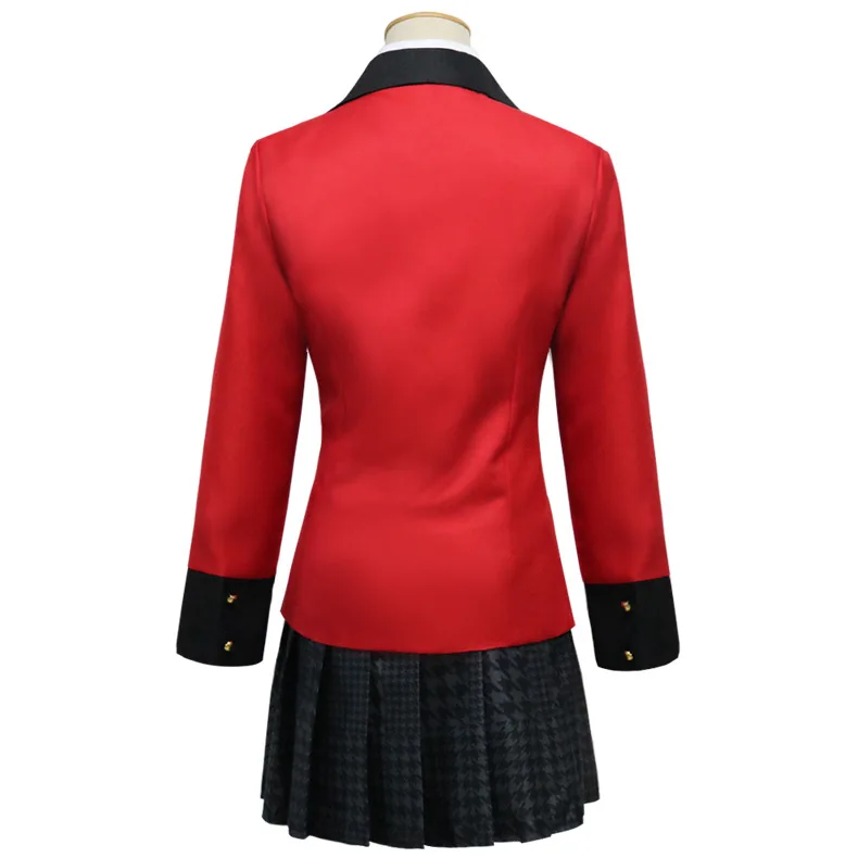 4 шт. костюмы для косплея аниме Kakegurui Jabami Yumeko Униформа японских школьниц куртка +