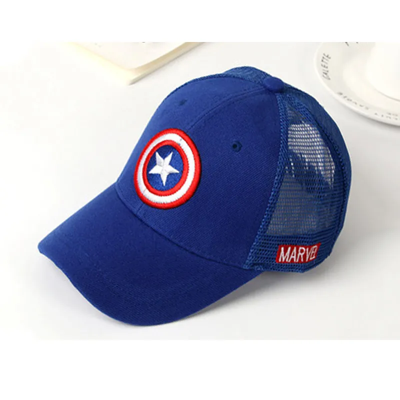 SQTEIO Летняя Детская кепка с героями мультфильмов Snapback Marvel Человек-паук Капитан Америка горра хип-хоп кепка - Цвет: 19