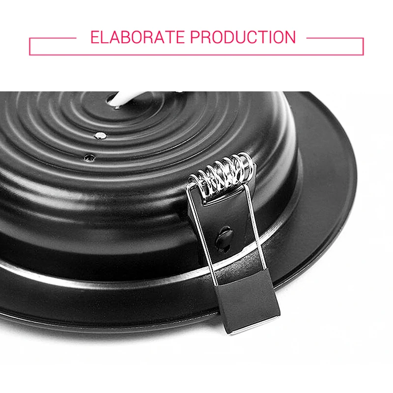 LED Downlight Recessed Ceiling Spotlight 10 pcs LED Downlight Waterproof Black Shell IP65 5W 7W 9W 12W 15W 18W Cold Warm Natural White Spot Lamp 220V 230V Indoor Lighting
