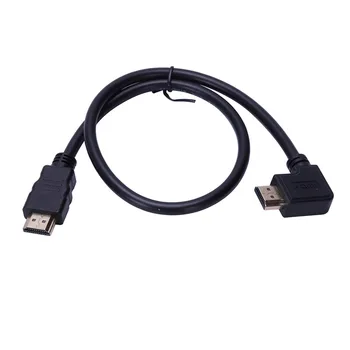 

90 Degree Right- Angle A To A Hdmi 2.0 High-Speed Cable, Golded Connecter, 18G, Supports Ethernet, 3D, 4K And o Return