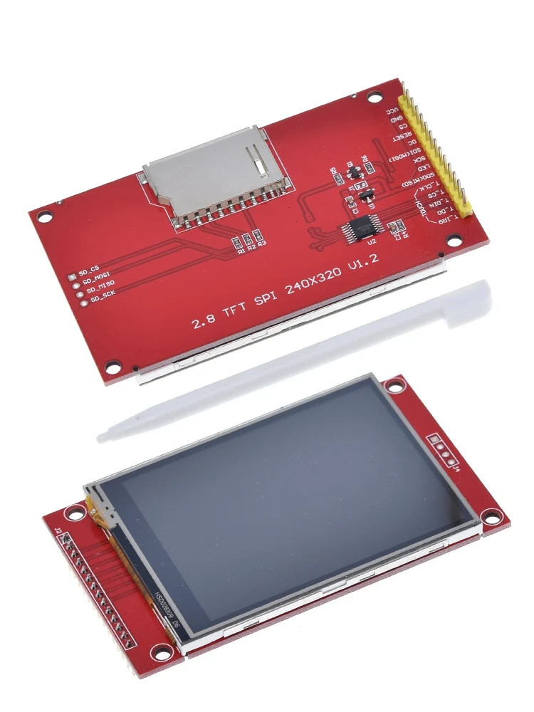 240x320 2," SPI, TFT, ЖК-сенсорный модуль последовательного порта с PBC ILI9341 2,8 дюйма последовательный SPI Белый светодиодный дисплей с сенсорной ручкой