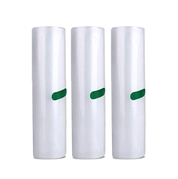 

3 Rolls Vacuum Sealer Food Storage Saver Commercial Grade Seal Bags for Food saver and Sous Vide 11"x 25'