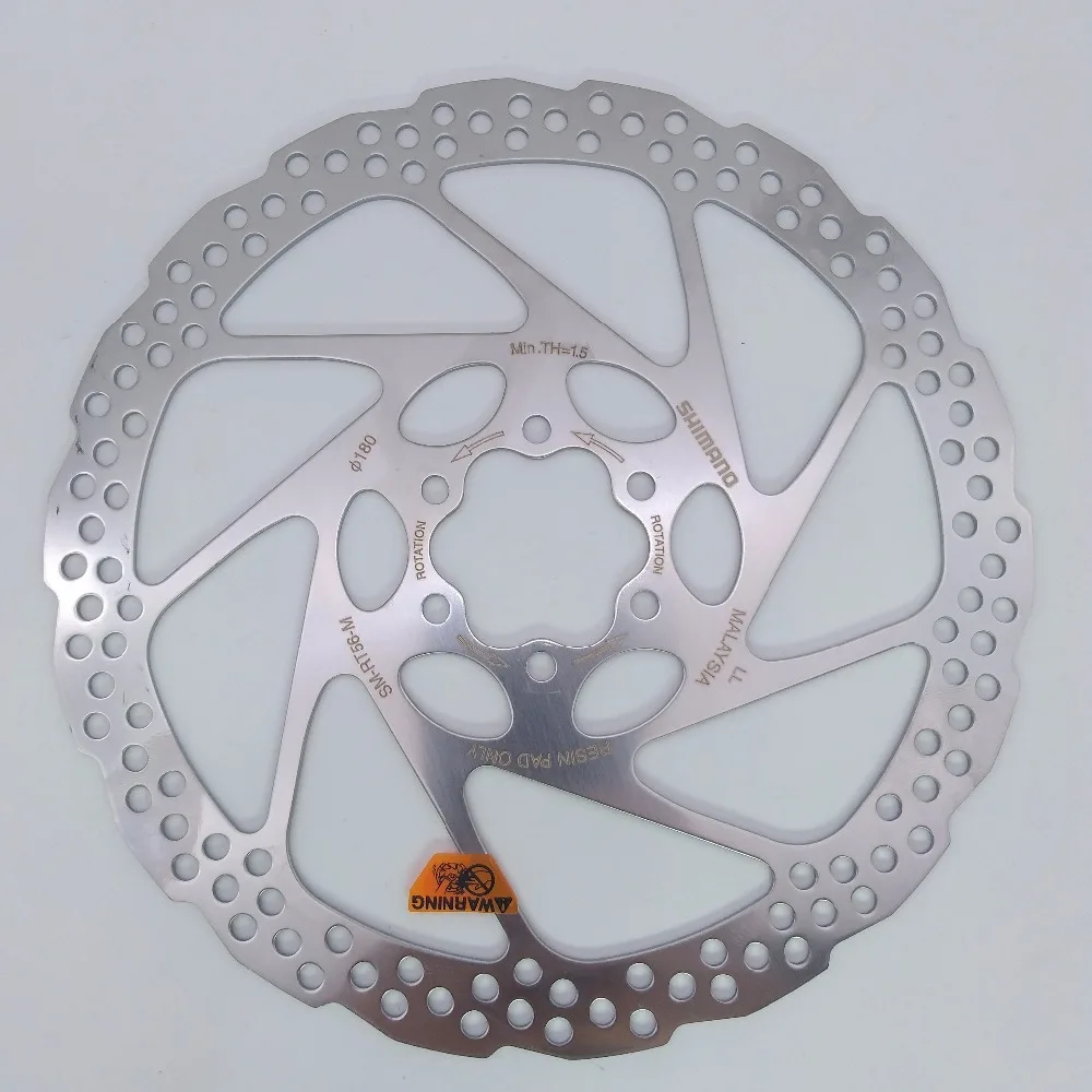 DEORE SM-RT56, 6 болтов, дисковый тормоз, ротор для горных велосипедов, диск MTB, тормозной диск, 160 мм, 180 мм, с антиослабленной пластиной для затяжки