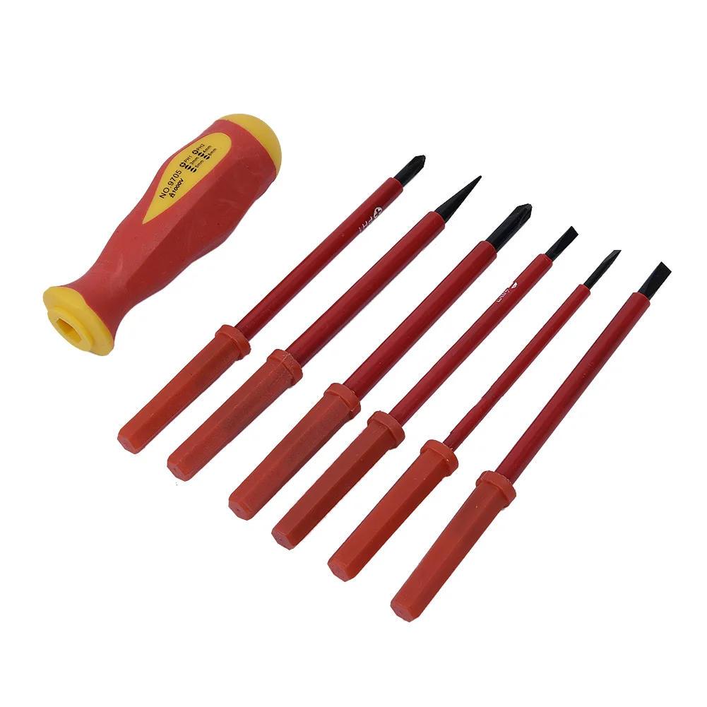 

7Pcs Insulated Screwdriver Set Electrical Hand Tools Multifunctional Opening Repair Precision Tools Kit With Storage Bag New