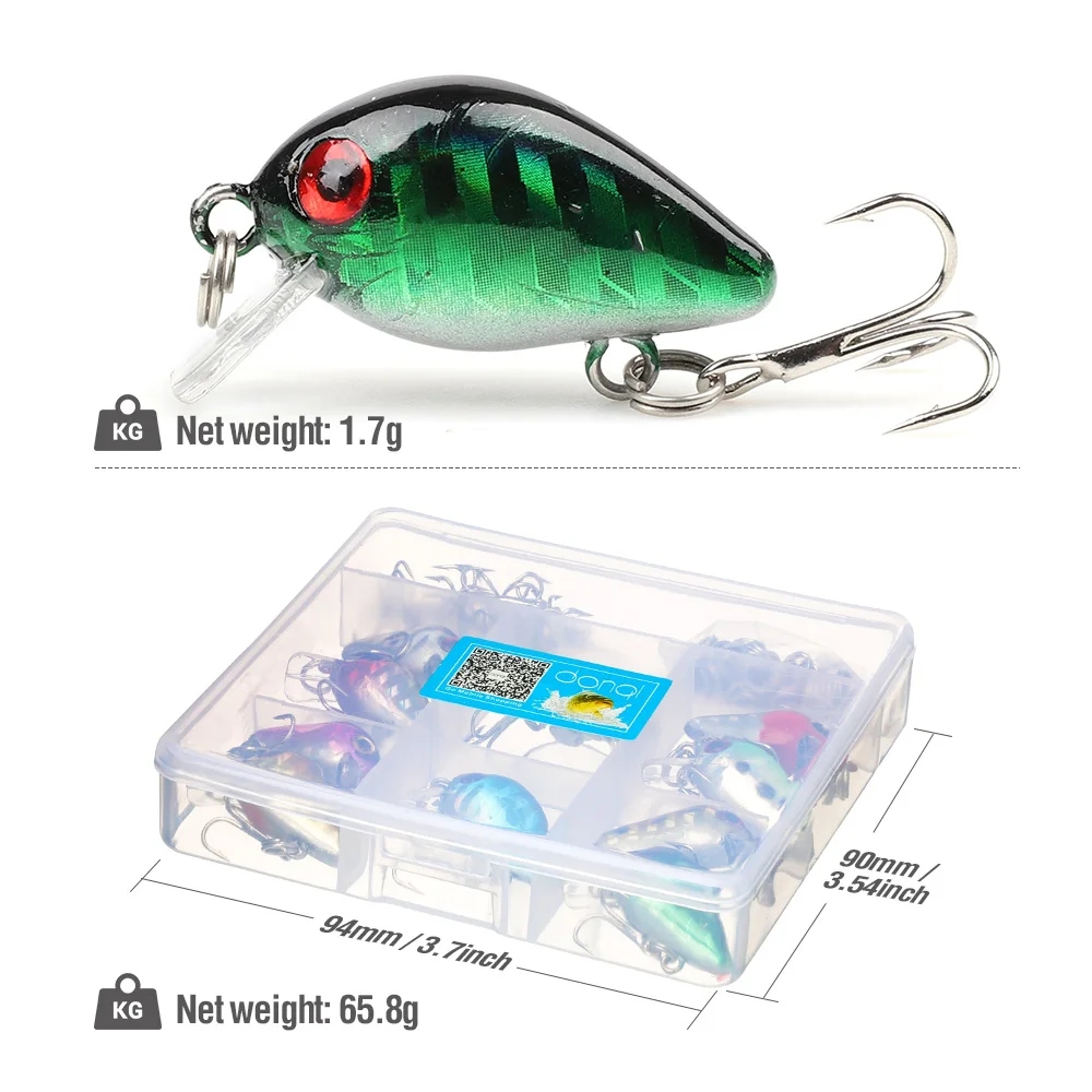 DONQL 10Pcsset Minnow Crank Fishing Lures Artificial Lifelike Plastic Hard Bait Wobblers Topwater Crankbaits Fishing Lure Kit微信图片_20190630112427 (1)