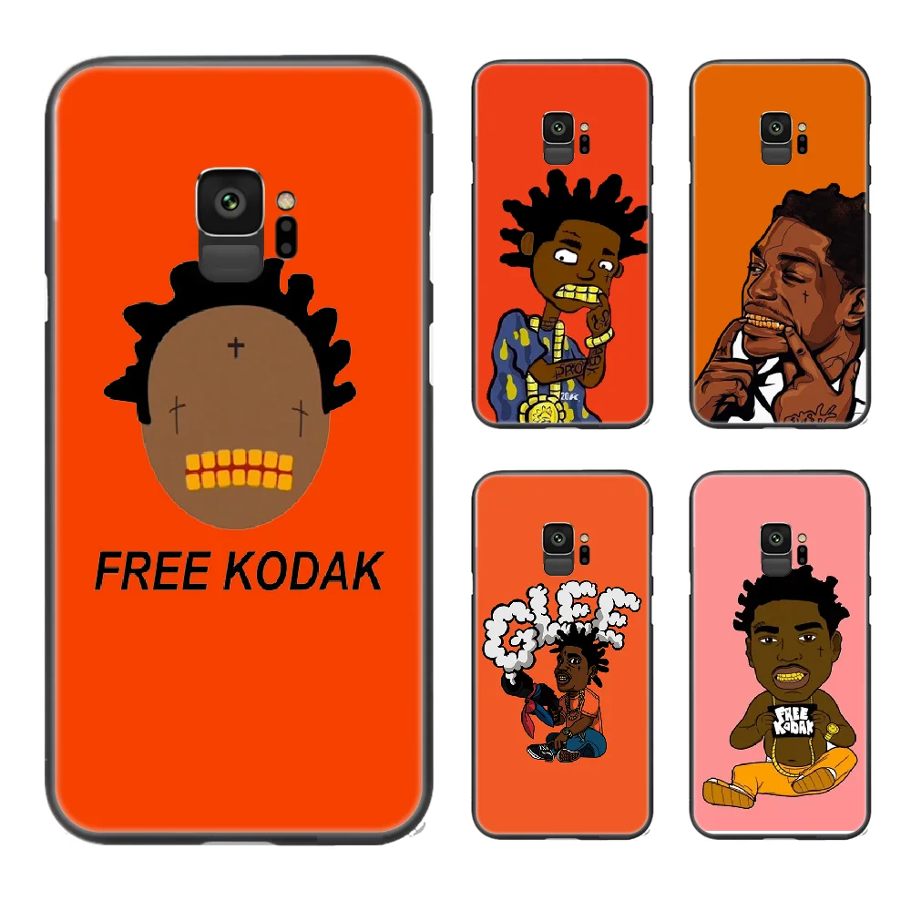 Kodak черный чехол для телефона Корпус корпуса Samsung Galaxy S 6 7 8 9 10 e 20 edge uitra Note plus из ТПУ