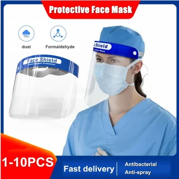 

Protection Face Shield Masks Eyes Protect Anti-Dust Safety Protective isolation Mask Safe Comfort Masks perspective material