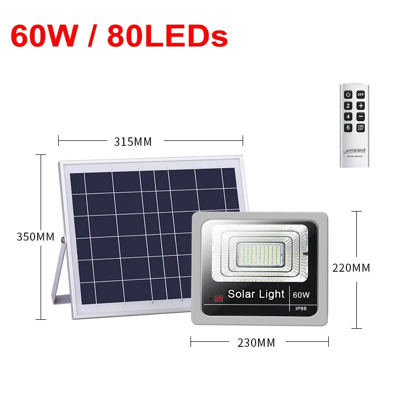1 шт. IP65 120 Вт светодиодный солнечный прожекторная панель Водонепроницаемый Открытый Крытый сад двор огни интеллектуальные настенные лампы дистанционное управление