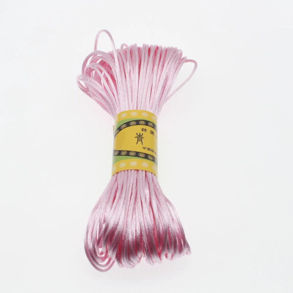 CHONGAI, новинка, 1 мм, 17 цветов, шнур, бисер, бисер, сделай сам, для изготовления ювелирных изделий, браслет и ожерелье, 20 м - Цвет: pink