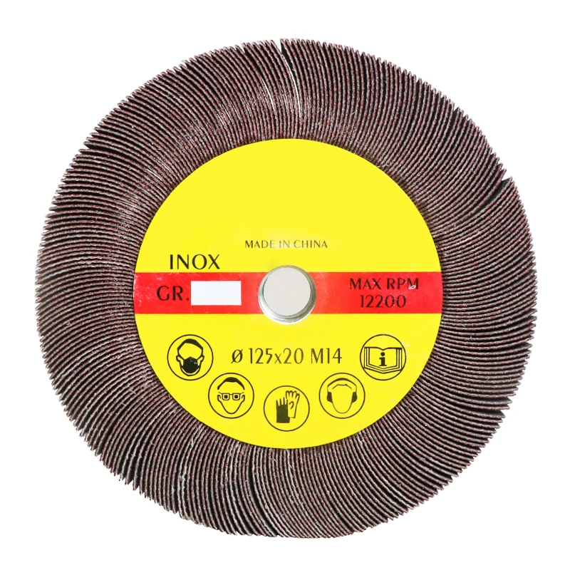 1 Stück 5 Zoll Fächerschleifscheiben 125 x M14 Schleifpapier Schleifscheiben Schleifscheibe Polieren von Metall Holz