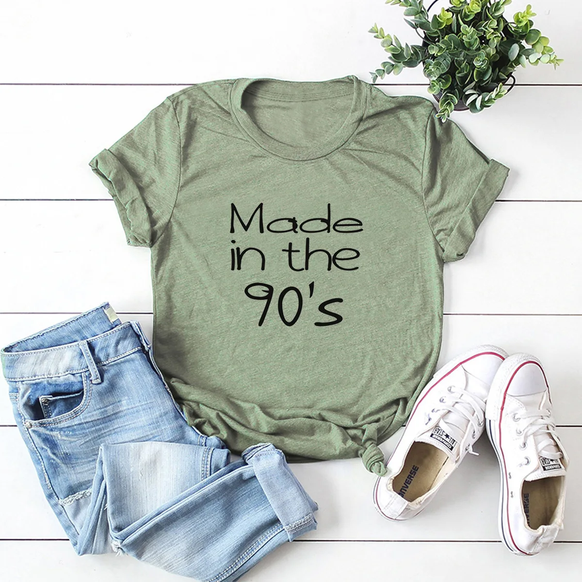 

Made in the 90S Tshirts funny fashion 100% cotton o-neck short T-shirts loose top tees for women Ladies females drop shipping