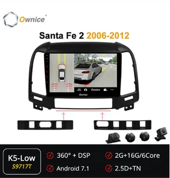 

Ownice Android 7.1 Car Player Radio GPS 360 Panorama Auto Stereo ForHyundai Santa Fe 2 2006-2012 4G LTE Navigation Audio
