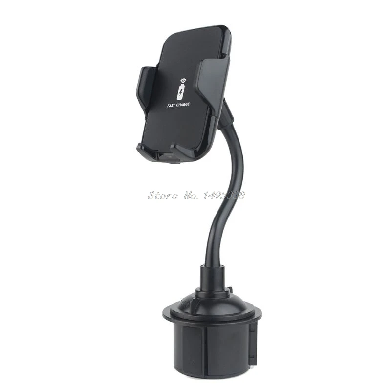 Drahtlose Auto Ladegerät Stehen 360 Grad Schnelle Drahtlose Lade Tasse Telefon Halter Halterung in 