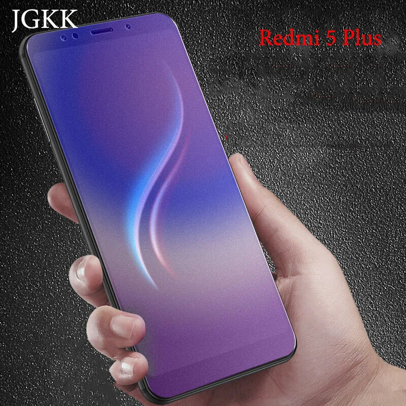 JGKK для Xiaomi Redmi 5 Plus 2.5D полное покрытие матовый анти синий луч закаленное стекло