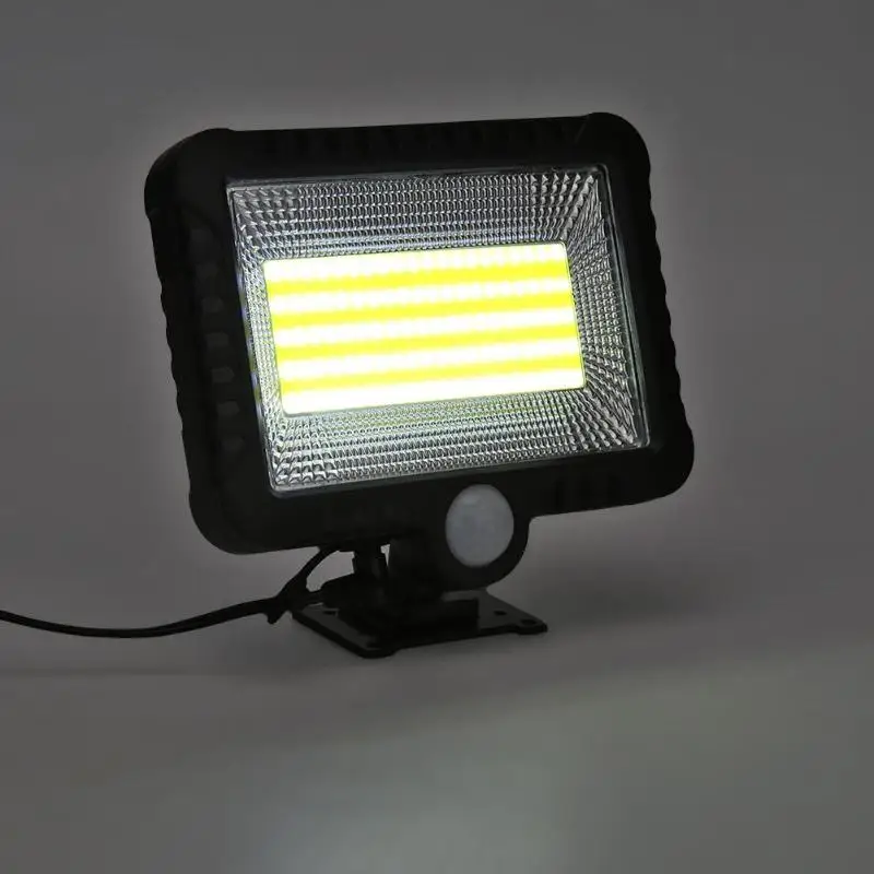 56/100/120LED COB солнечный светильник Открытый датчик движения настенный светильник водонепроницаемый садовый светильник Точечный светильник s аварийный уличный светильник безопасности