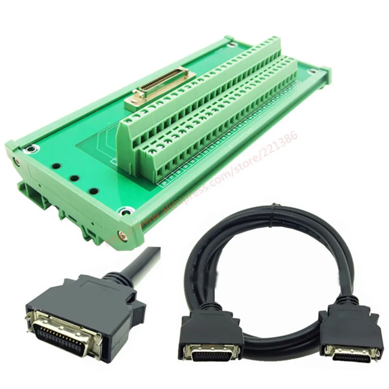 Клеммные блоки SCSI50 50pin с 1 м DV0P4360 CN1 кабель I/O для pana-sonic AC Серводвигатель SCSI 50 модуль