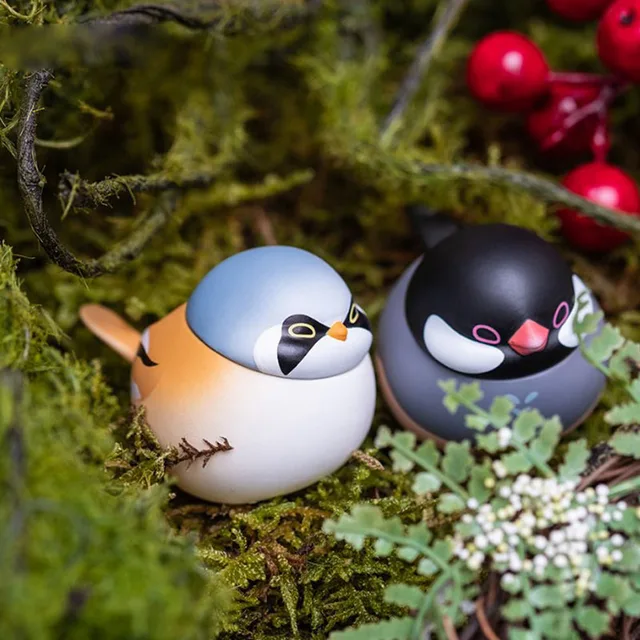 Genuine World Sparrow 2  Version Blind Box Bird Doll Egg Ornament Collectible Cute Kawaii Toy Action Figures Gifts for Children 4