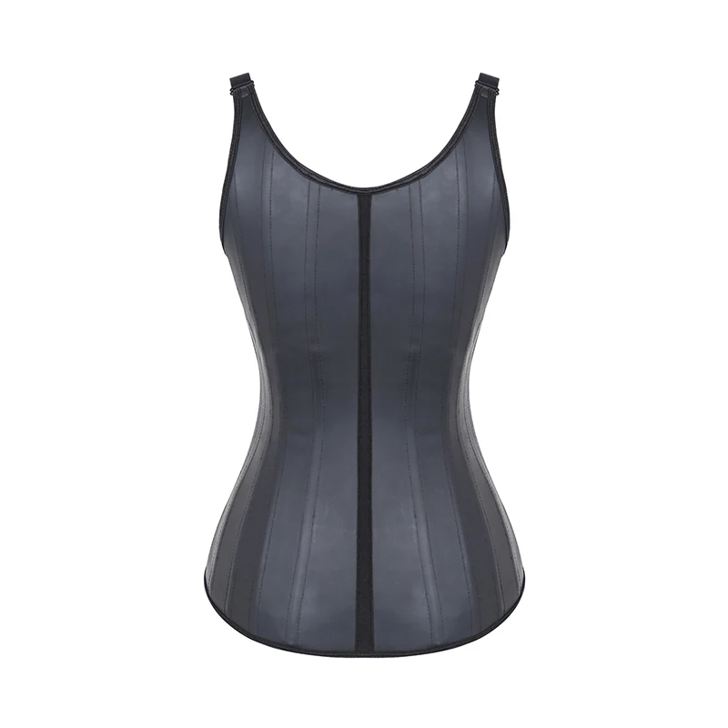 Sport-Body-Shaper-Workout-Underbust-Cincher-Steel-Boned-Tummy-Tank-Corset-Vest