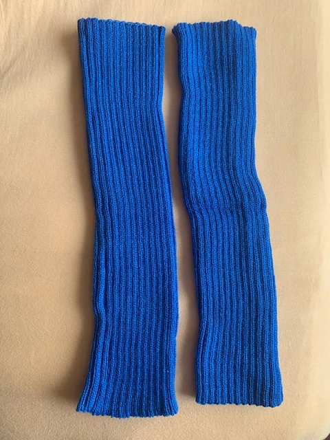 New Japanese Lolita Sweet Girl Leg Warmer Knit Socks Wool Ball Knitted Foot Cover Cosplay Women Autumn Winter  Heap Heap Socks ZY-JT-Blue