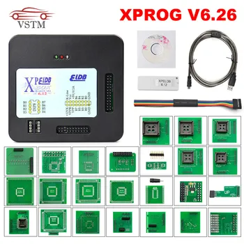 

V5.86 V5.55 V5.84 XPROG V6.26 V6.12 V6.17 Add New Authorization X-PROG M Metal Box XPROG-M ECU Programmer X Prog M Full Adapters