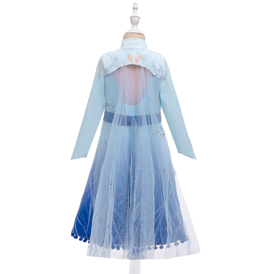 Новое платье Золушки для девочек белоснежные платья принцессы для девочек в стиле Рапунцель Аврора, детская одежда для костюмированной