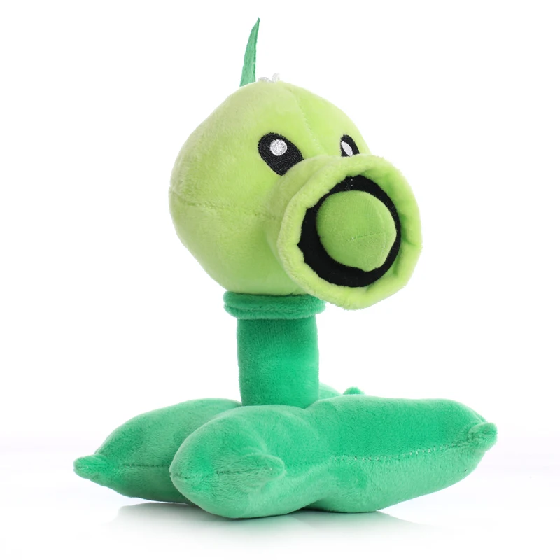 5pcs/lot 17cm Plants vs Zombies PVZ Peashooter Snow Pea Threepeater Plush Stuffed Toys Soft Game Toy Gifts for Children Kids