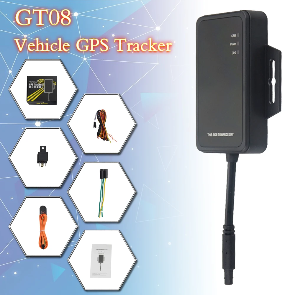 Concox водонепроницаемый gps трекер GT08 автомобиль gps отслеживание вибрации сигнализация отключение сигнализации проверка местоположения GSM gps слежение за мотоциклом