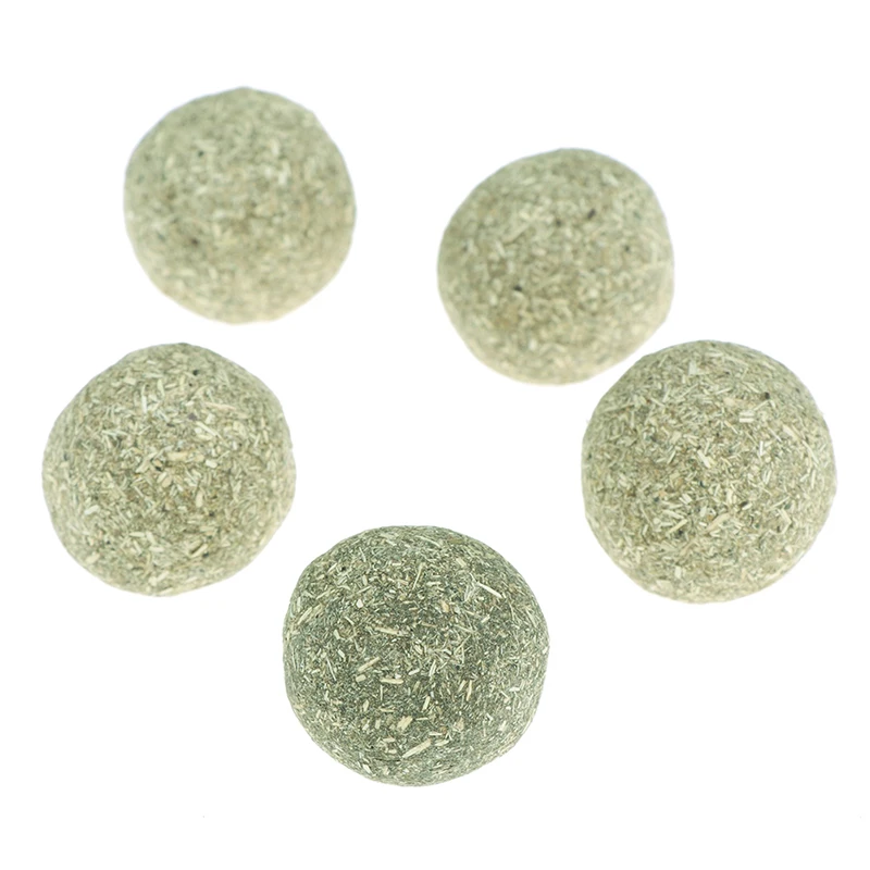 Pet Cat Natural Catnip Treat Ball Home Chasing Toys Healthy Edible Treating