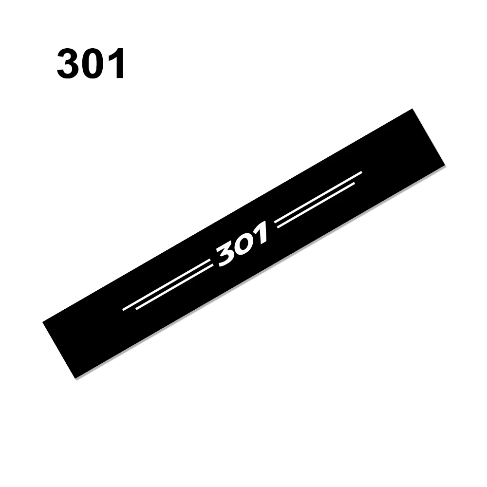 Переднего лобового стекла автомобиля отражательные переводные наклейки для peugeot 307 206 308 407 207 3008 208 508 2008 301 408 107 5008 аксессуары - Название цвета: For 301