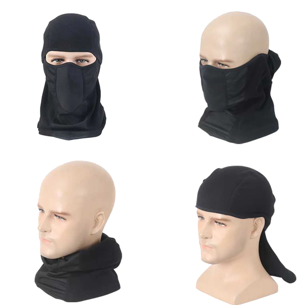

Balaclava Motorcycle Winter Ski Cycling Full Face Mask Hat Breathable Black Comfortable and Warm