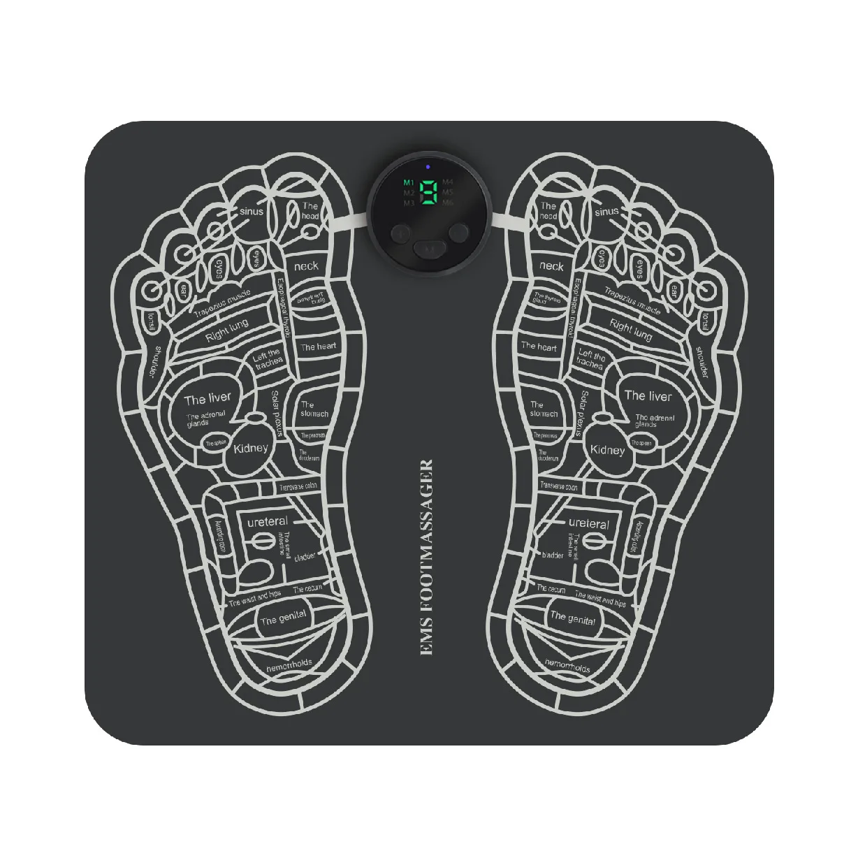 Digital Display Battery EMS Massage Foot Massager Foot Massager Massage Physiotherapy Device Massage Pad Foot Therapy Machine