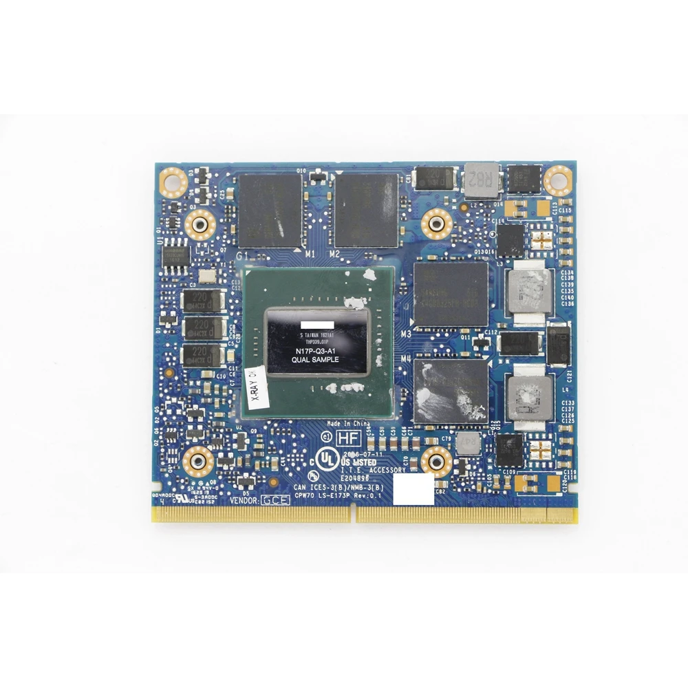 

Qual Sample Quadro M2200 GDDR5 4GB MXM Video Card N17P-Q3-A2 CPW70 LS-E173P for HP ZBook 15 G4 / 17 G4